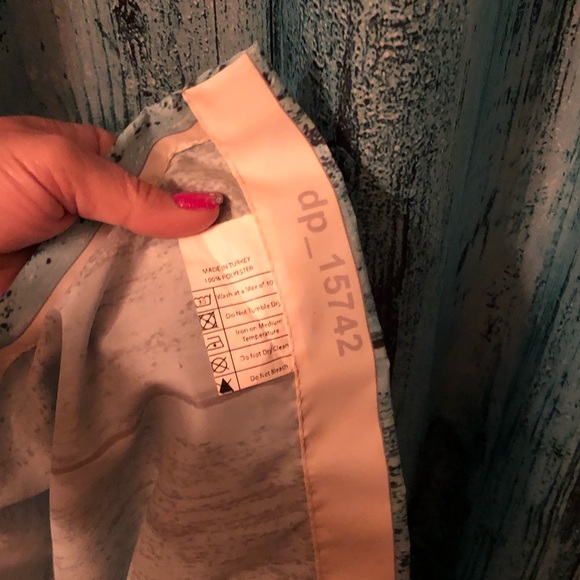 🔥Turquoise Cloth Barn Wood Look Shower Curtain - Picture 5 of 6